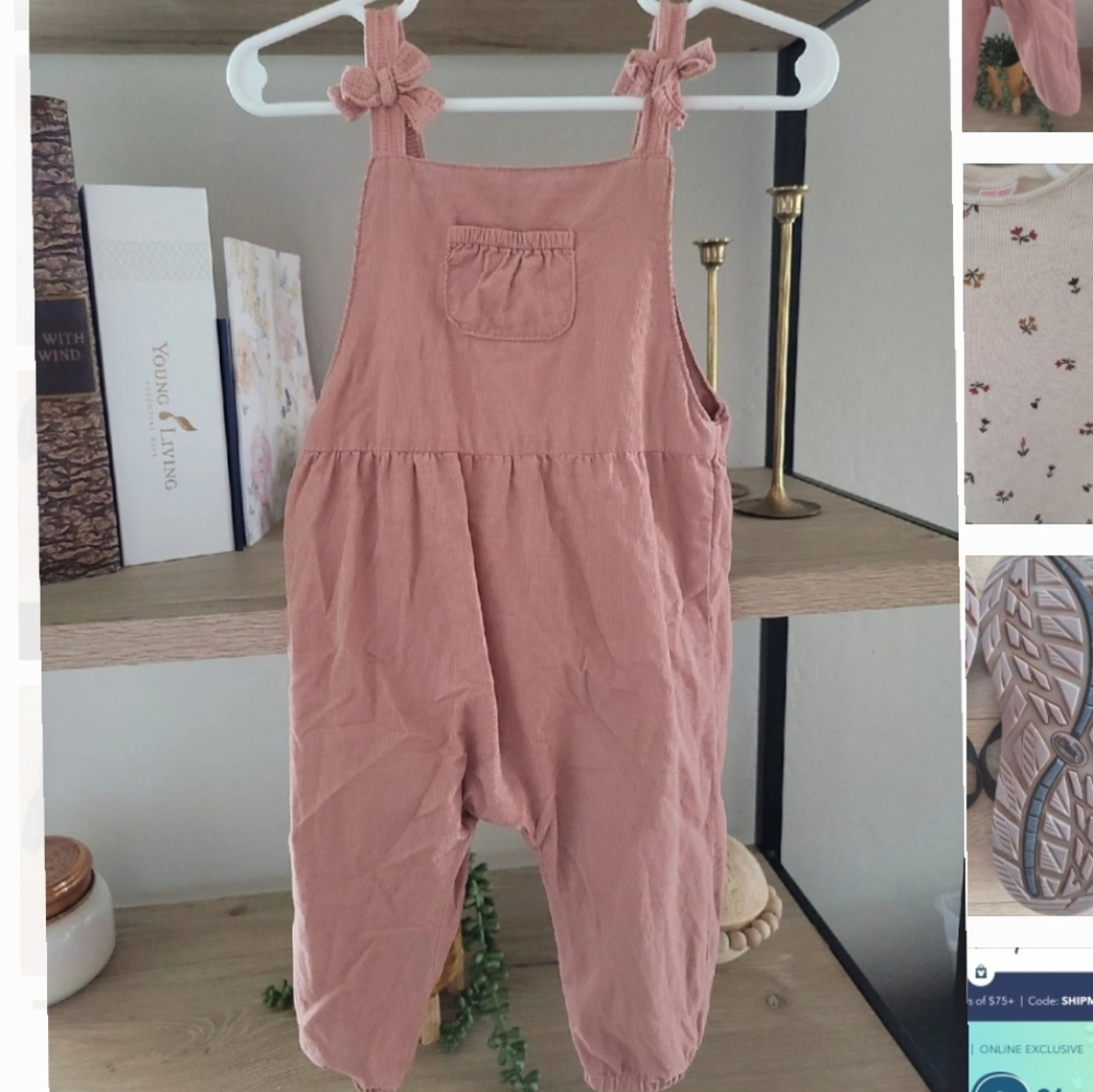 Baby Zara corduroy overalls